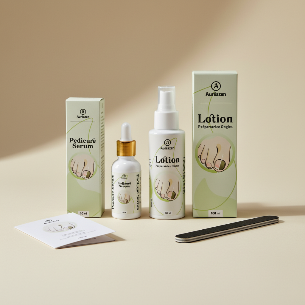 Aureazen – Protocole Certifié ISO 22716 pour Stopper Mycose et Jaunissement.