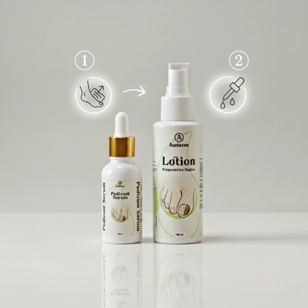 Aureazen – Protocole Certifié ISO 22716 pour Stopper Mycose et Jaunissement.