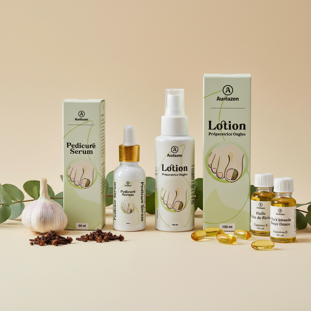 Aureazen – Protocole Certifié ISO 22716 pour Stopper Mycose et Jaunissement.